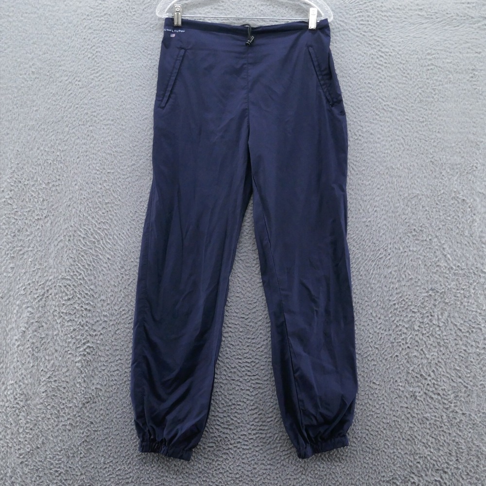 Ralph Lauren Womens Large Vintage Navy Blue Track Pants Windbreaker Joggers